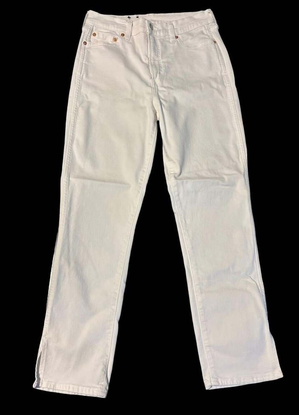 GAP Vintage Slim High Rise White Jeans Women’s 29 / 8R Straight Leg